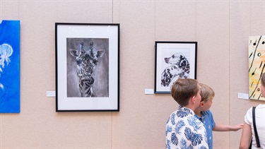 Youth Art Awards 2024 exhibition installation
