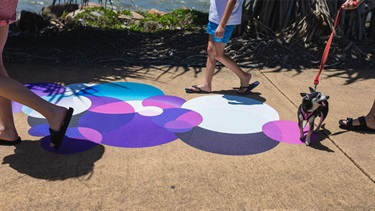 Bruce Peebles foreshore footpath artwork