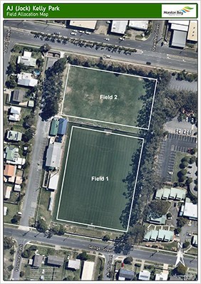 A J Kelly Park - field map