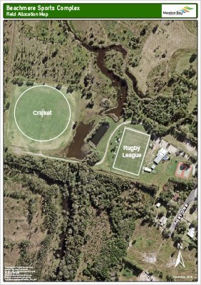 Beachmere Sports Complex - Field map