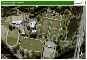 Caboolture Sports Complex - Field allocation