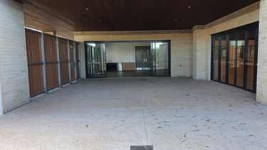 Deception Bay Community Hall - Courtyard to Supper room