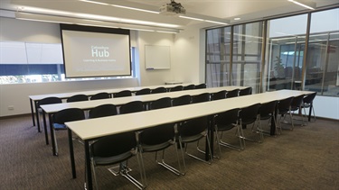 The Hub tech rooms