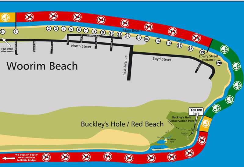 Woorim Red Beach access
