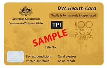 DVA Gold TPI Health Card