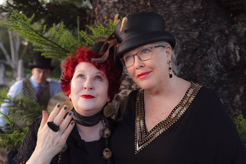 Image of the two artists who perform in this act