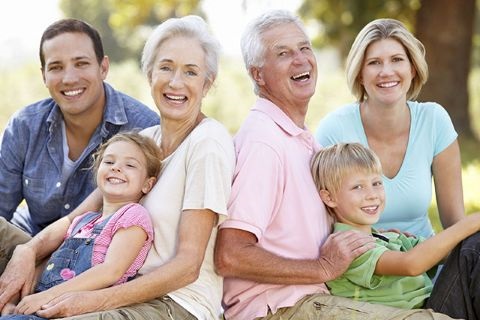 Image of a generation of family