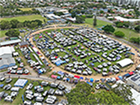 Venue aerial of showgrounds