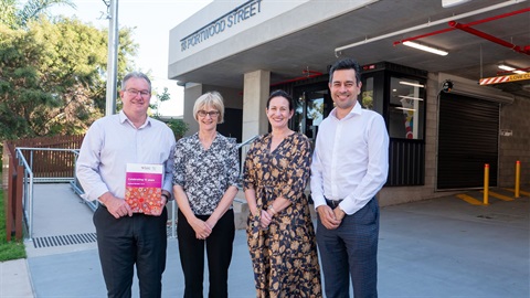 Mayor and Cr Winchester with Bric Housing representatives