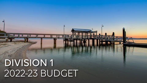 Division 1: Bribie jetty and Pumicestone passage at sunset