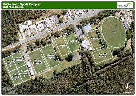 Bribie Island Sports Complex - Field allocation