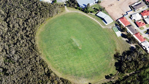 Sandstone Point Sports Fields - aerial view