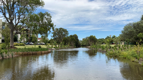 open landscaped parklands