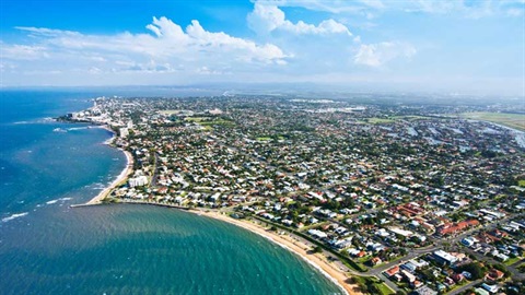 Aerial of Redcliffe Peninsula