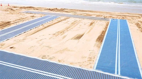 Accessible Beach Matting at Suttons Beach