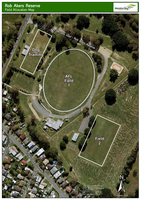 Rob Akers Reserve - Field allocation