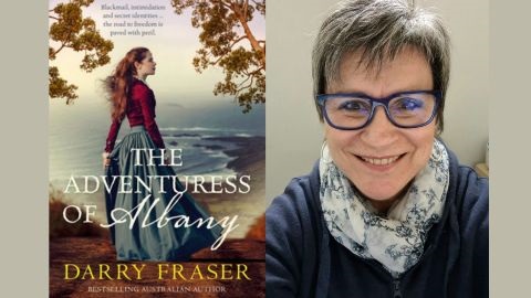 Darry Fraser headshot and book cover