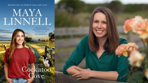 Author Maya Linnell and book cover