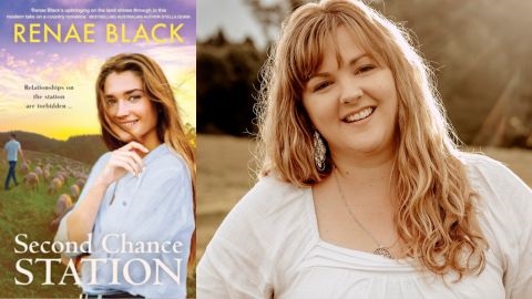 Renae Black headshot and book cover