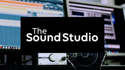 image of text saying sound studio