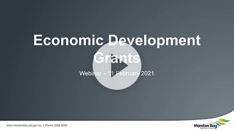 Watch the Economic development grants webinar