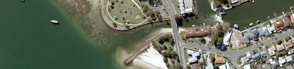 Map of location of works for the Bribie Island Garden dredging