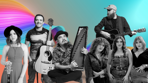 Make Music Month: What's next? event imagery with musicians from 2025 Make Music Month.