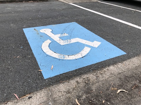 Disability parking bay