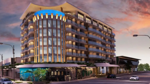 artist's impression of the proposed Bluewater hotel