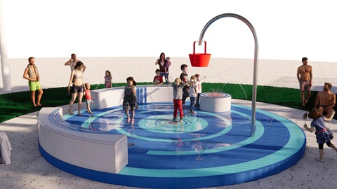 Concept image of Dayboro splash pad