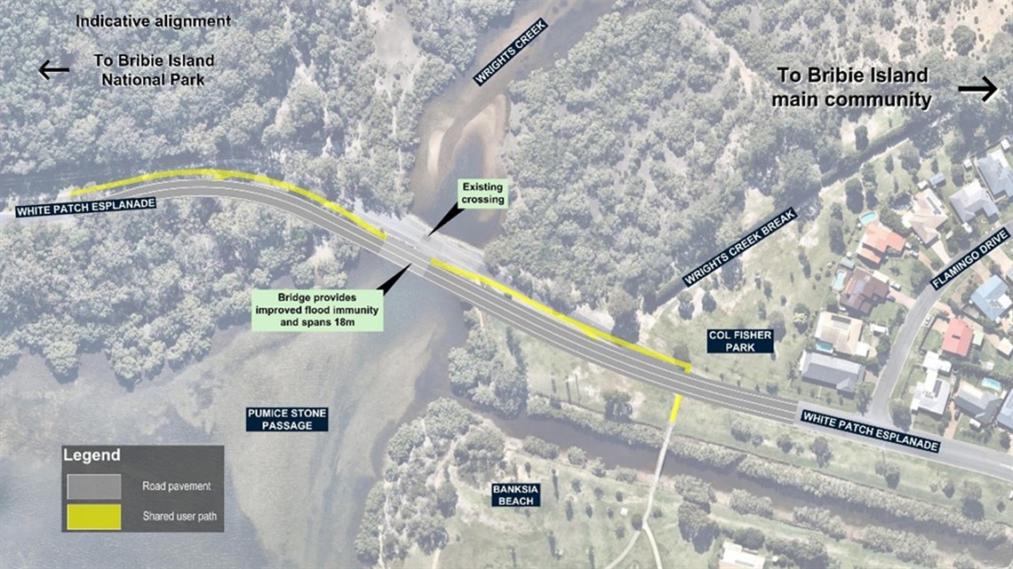 Plans showing the new plans for the crossing at White Patch