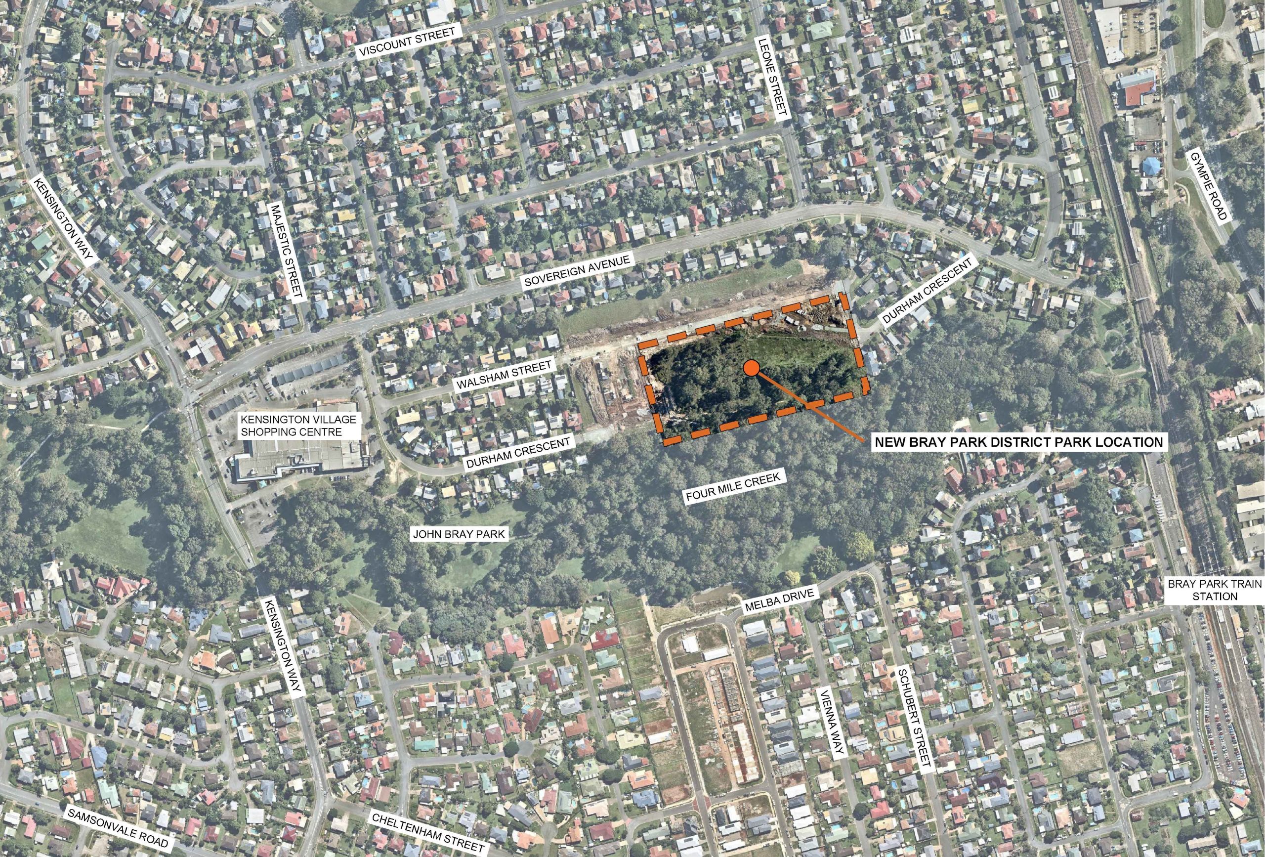 Map showing location of works