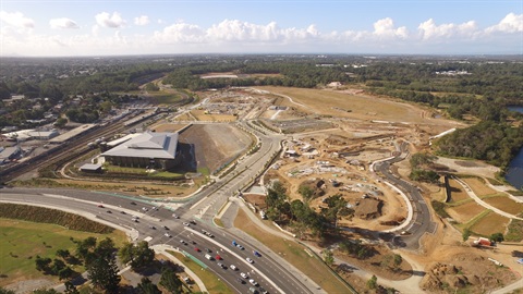 Aerial photo of The Mill