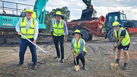 Sod turning of Griffin Sports Complex
