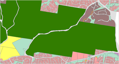 Environmental management and conservation zone map example