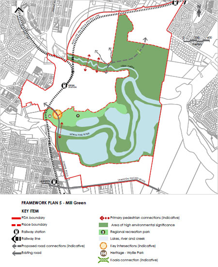 Mill Green framework plan