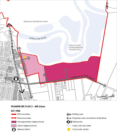 Mill Urban framework plan